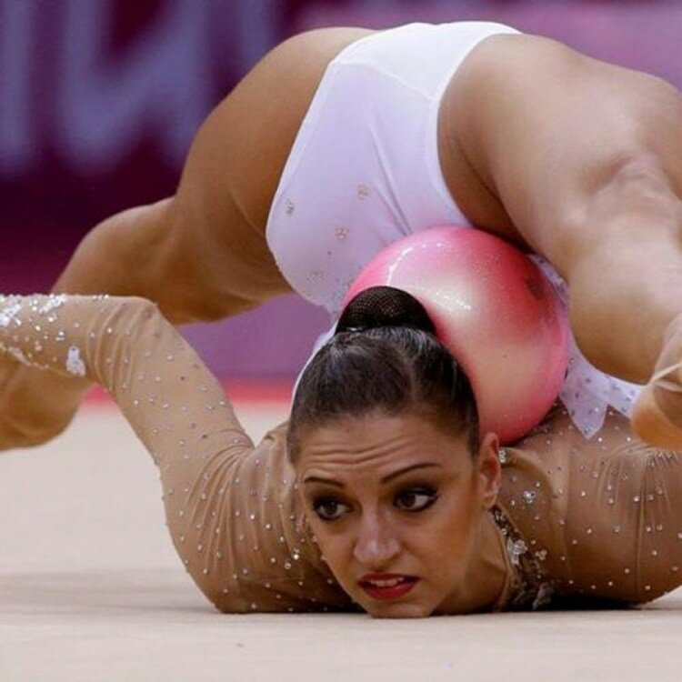 Gymnast sexy innocent athletic realistic