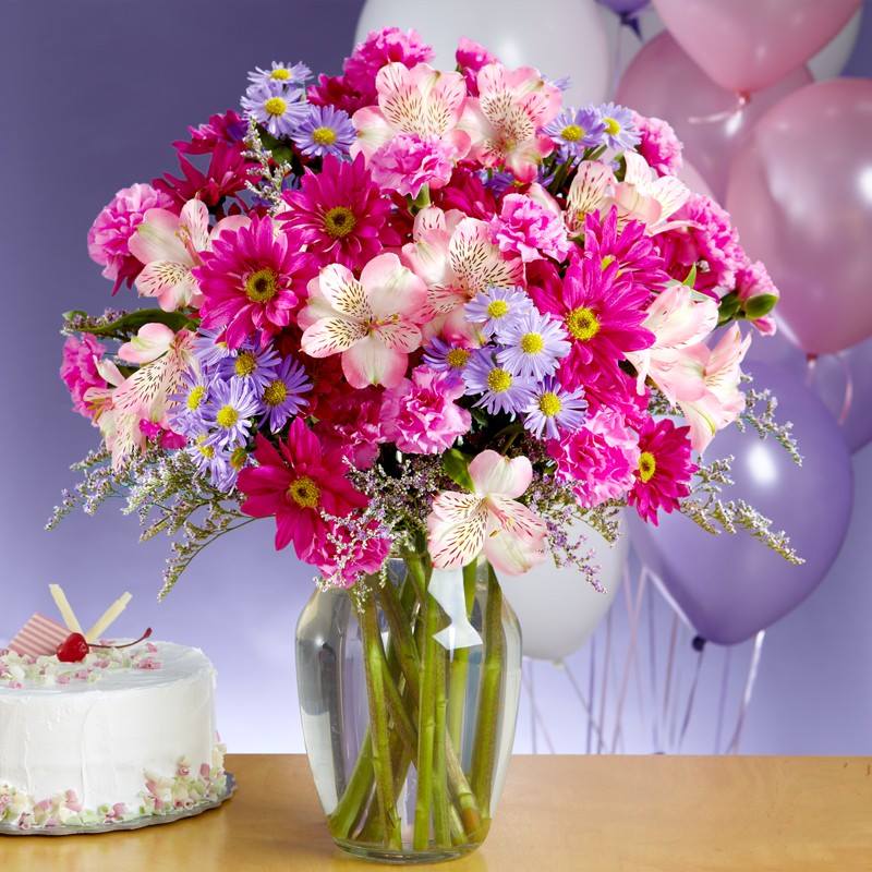Поздравления С Днем Рождения Девушке Оригинальные Цветы