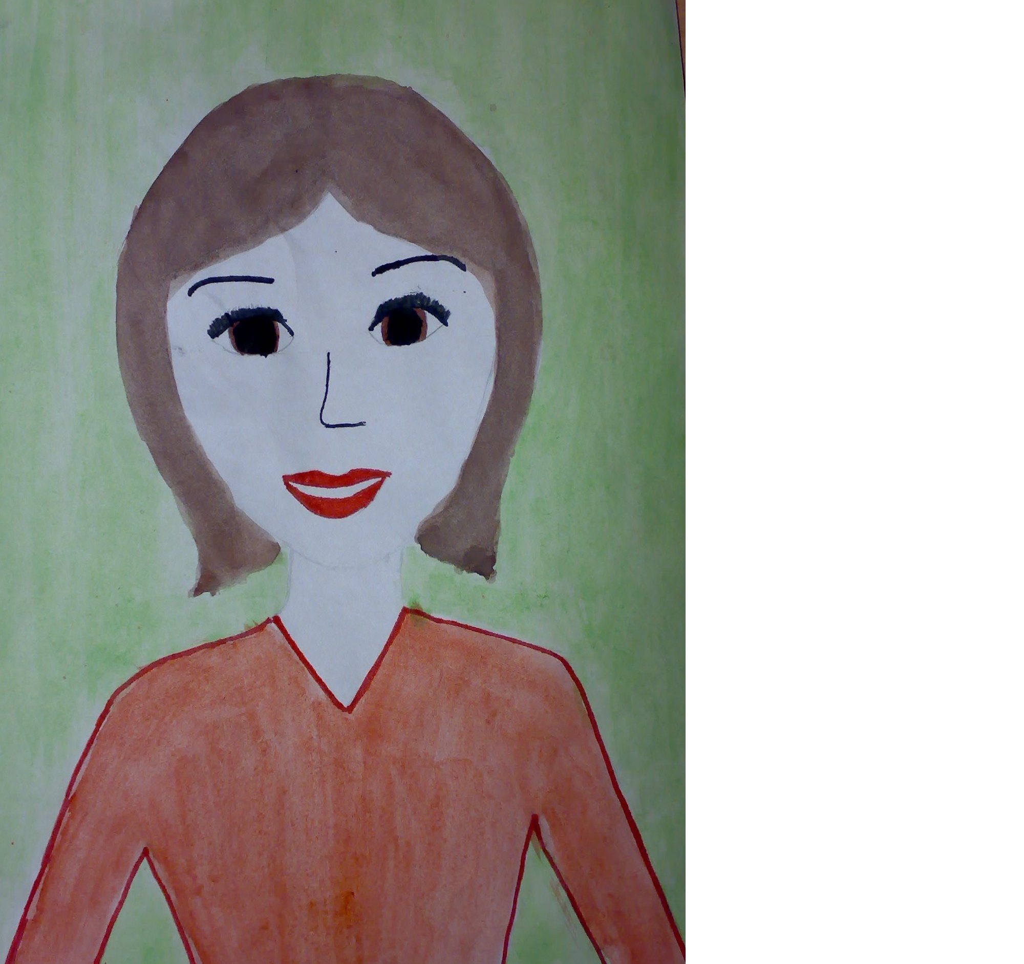Портрет мамы карандашом детский