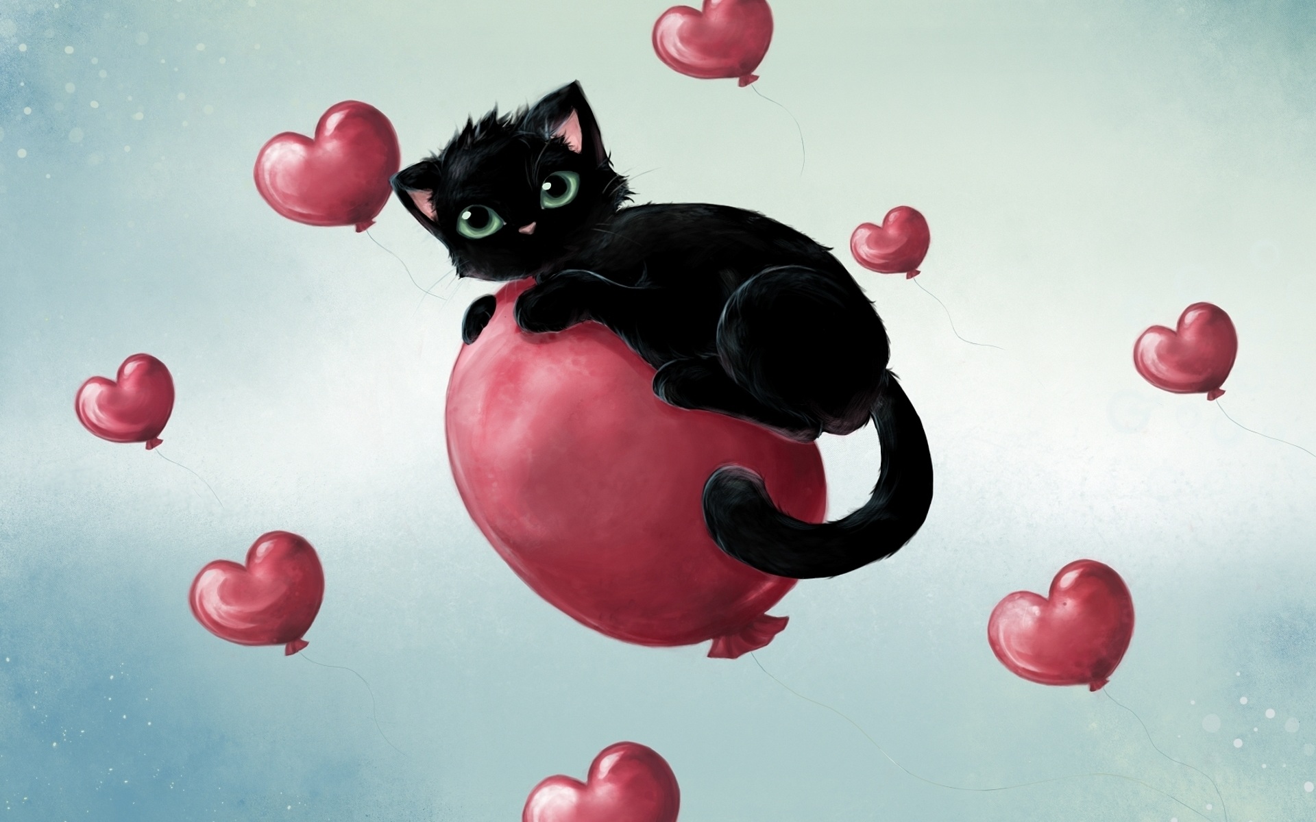 Красивые картины на телефон. Рихардс Донскис Чеширский кот. Картиночки с котиками. Кошка с сердечком. Кошка арт.