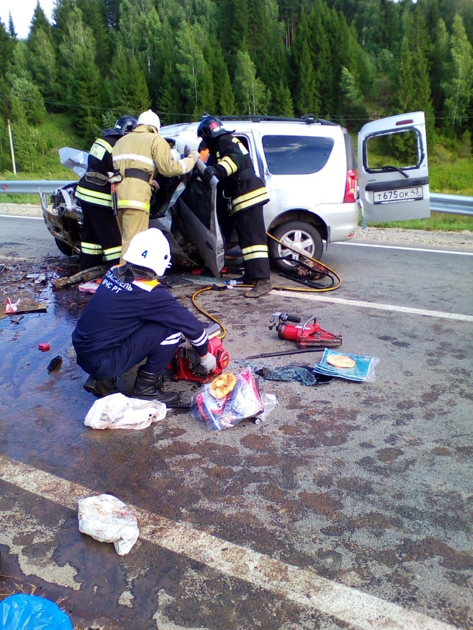 Фото людей после аварии