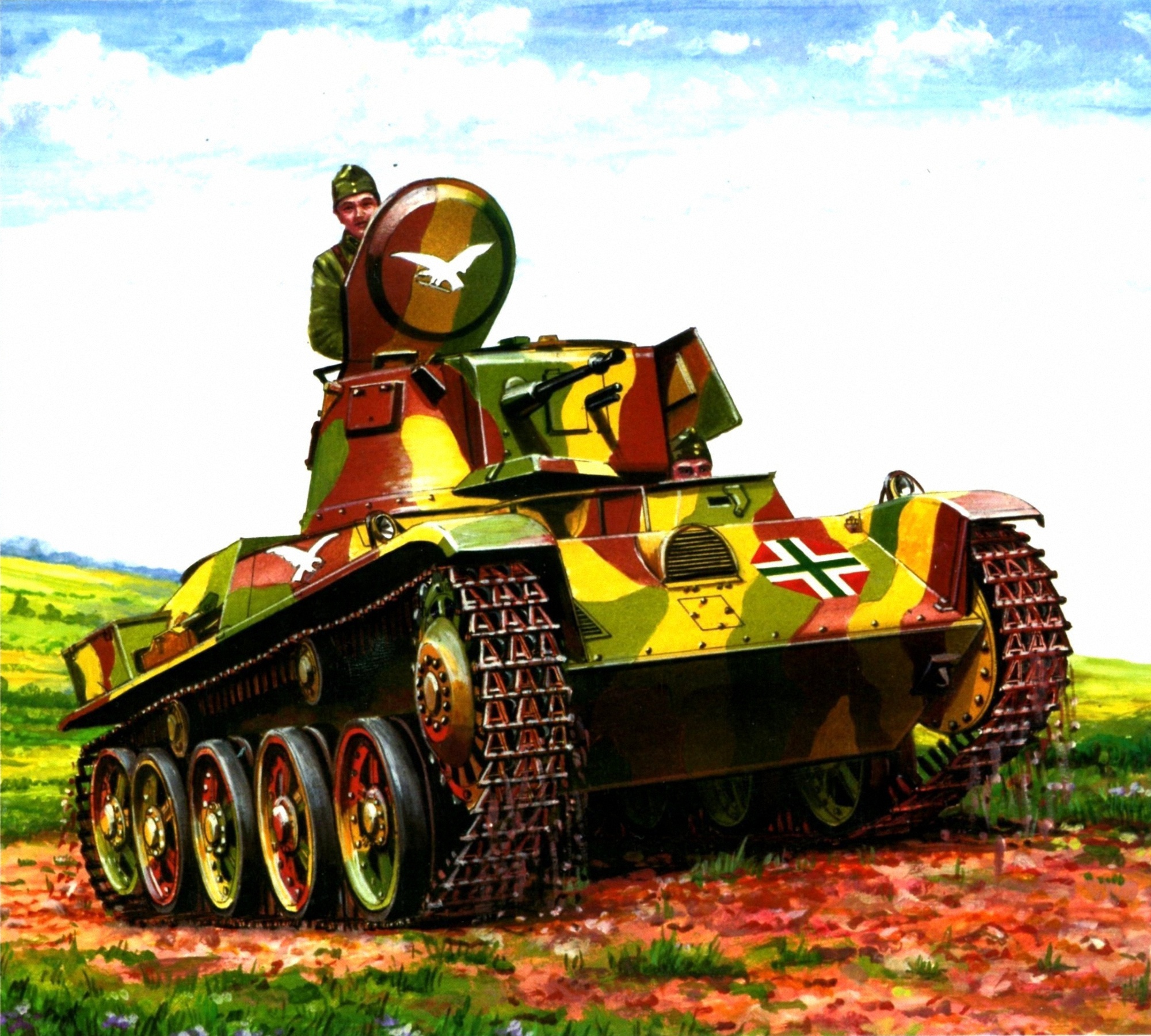 Военный танк для детей