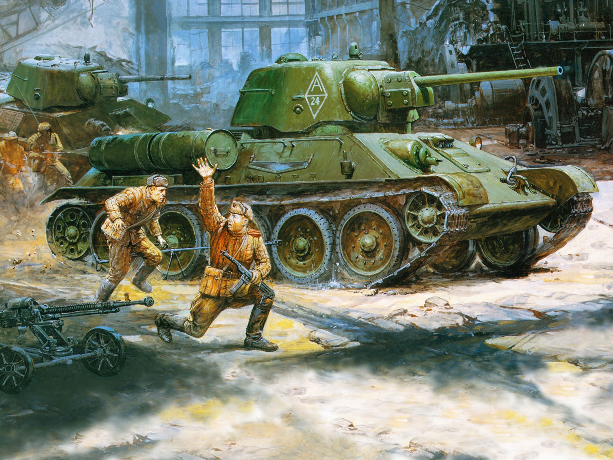 Т-34 танк СССР на войне