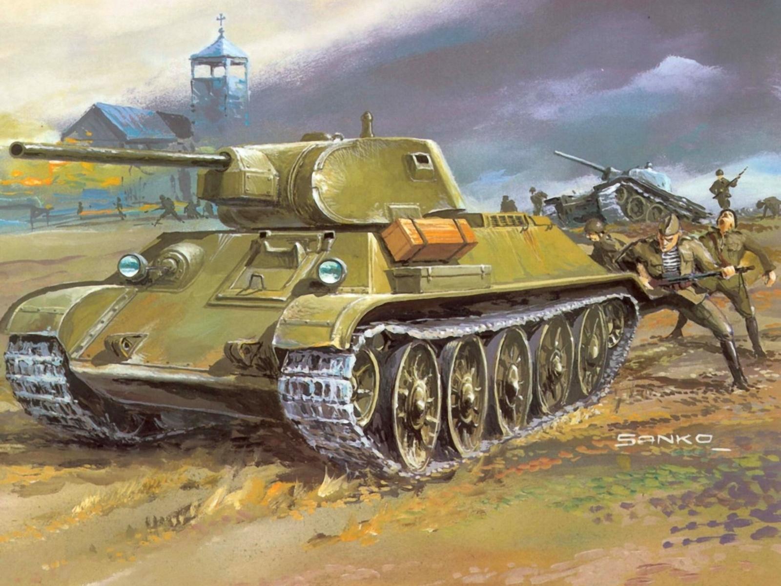 Танки второй мировой войны СССР т34