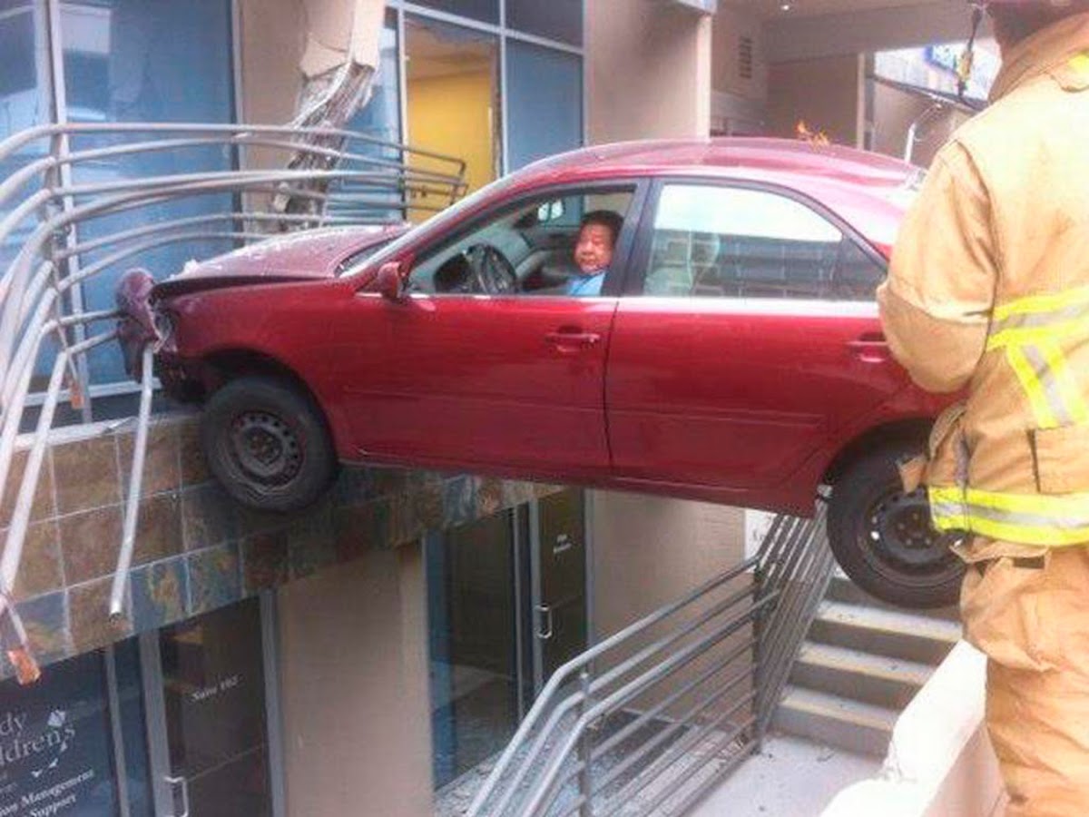 Глупая парковка машины
