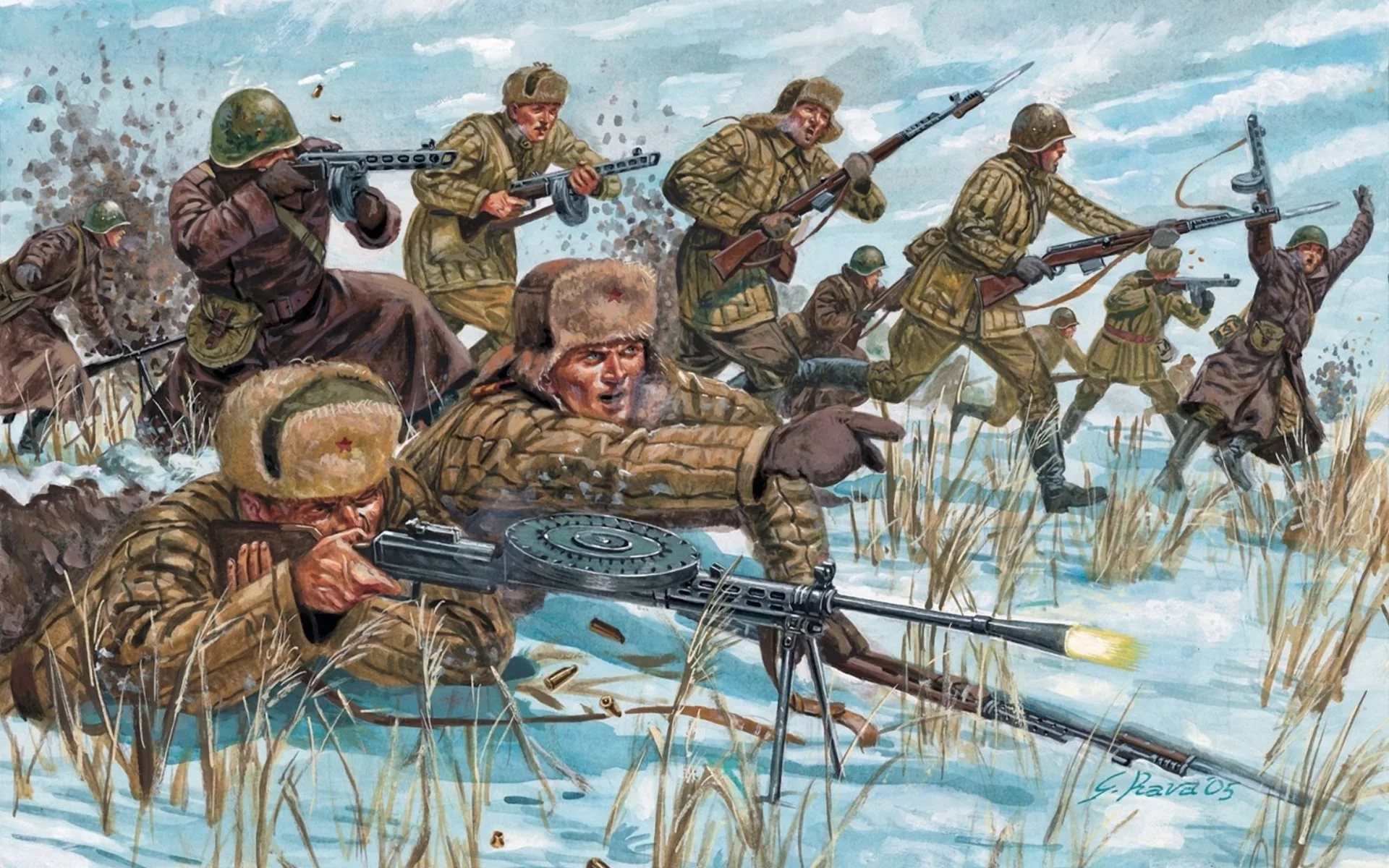 6069 Italeri 1/72 солдатики Russian Infantry - Winter uniform