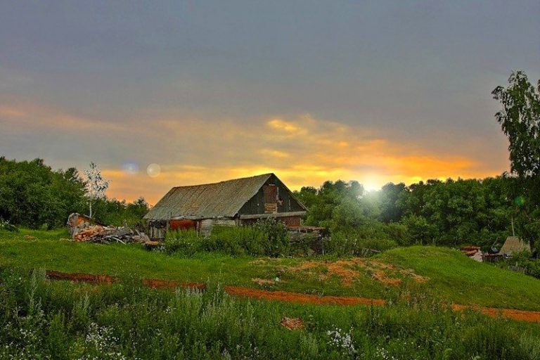 Фото улицы в деревне