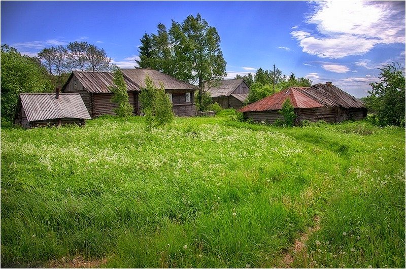 Русская деревня фото красивые