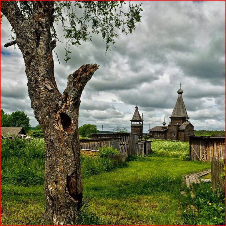 Фото деревенской улицы с домами летом