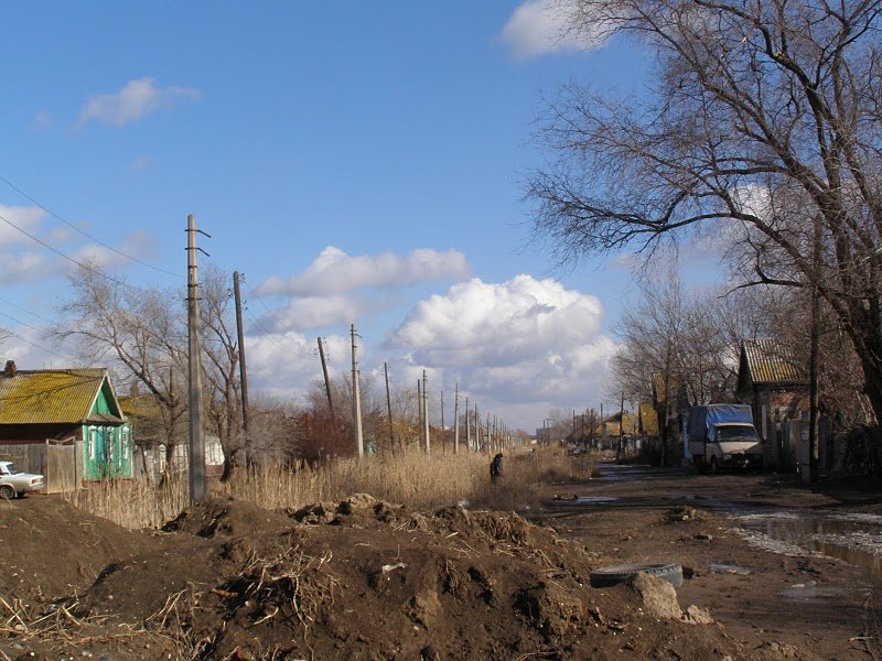 Голая лада на улице