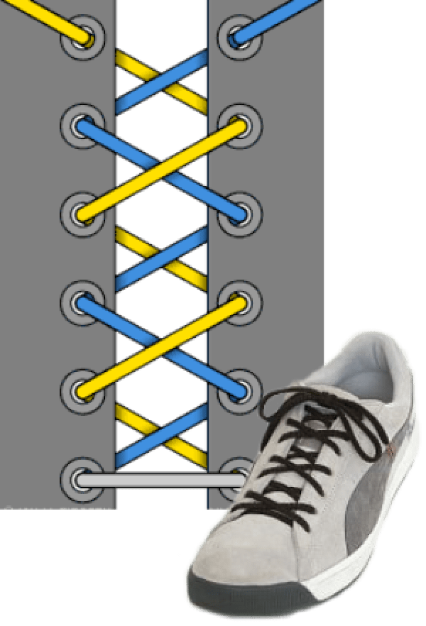 Схема шнуровки шнурков. Типы шнурования шнурков на 5 дырок. Красиво зашнуровать шнурки на 5 дырок. Шнуровка крест накрест. Способы зашнуровать кроссовки 5 дырок.