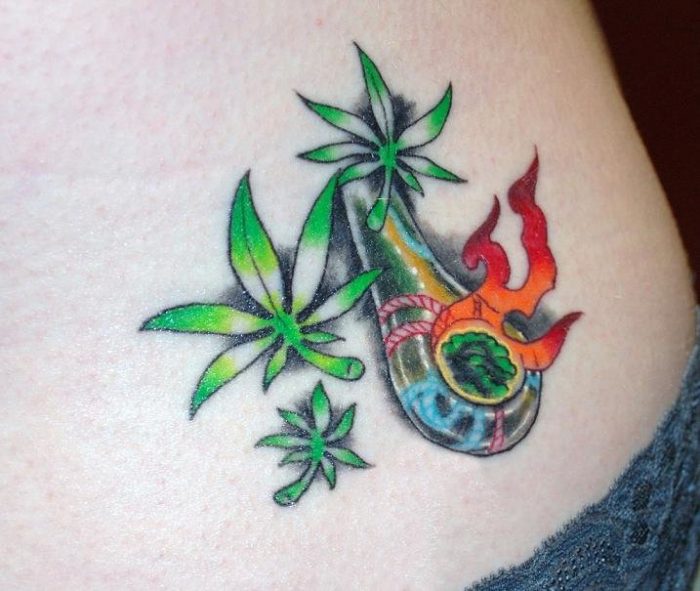 Лист конопли татуировка что означает делает ли марихуана