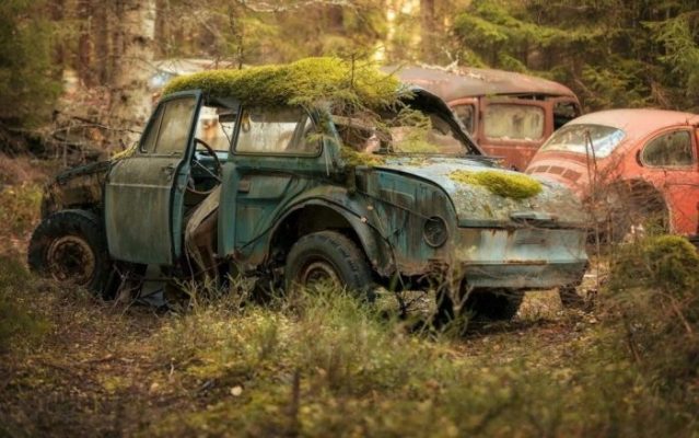 Заброшенные автомобили в подмосковье